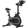 SPORTNOW Heimfahrrad leises Schwungrad LCD-Display verstellbarer Lenker und Sitz Tabletthalter Flaschenhalter aus Stahl