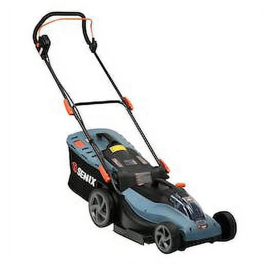 SENIX 40V Brushless 18in Deck Battery Lawn Mower, 17in Cutting Blade, 2 - in - 1 Mulching & Bagging Cordless Push Mower, 6 - Position Adjustment, LPPX2 - M5