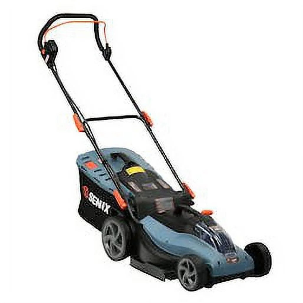 SENIX 40V Brushless 18in Deck Battery Lawn Mower, 17in Cutting Blade, 2 - in - 1 Mulching & Bagging Cordless Push Mower, 6 - Position Adjustment, LPPX2 - M5