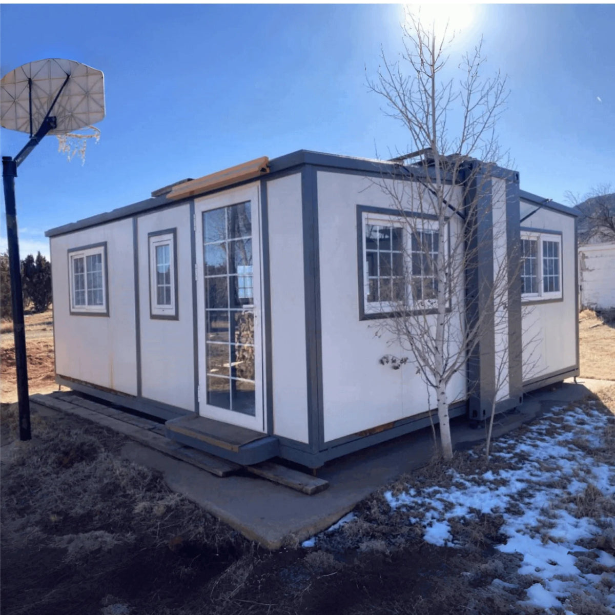 Portable Mobile Expandable Prefab House 15 x 20ft, Exquisitely Designed Modern Villa Prefab House for Live, Work