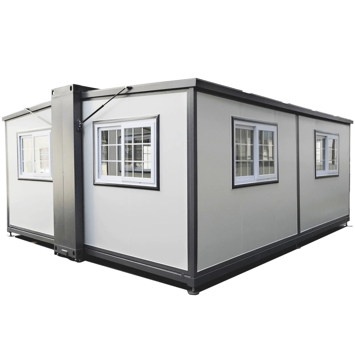 Portable Mobile Expandable Prefab House 15 x 20ft, Exquisitely Designed Modern Villa Prefab House for Live, Work