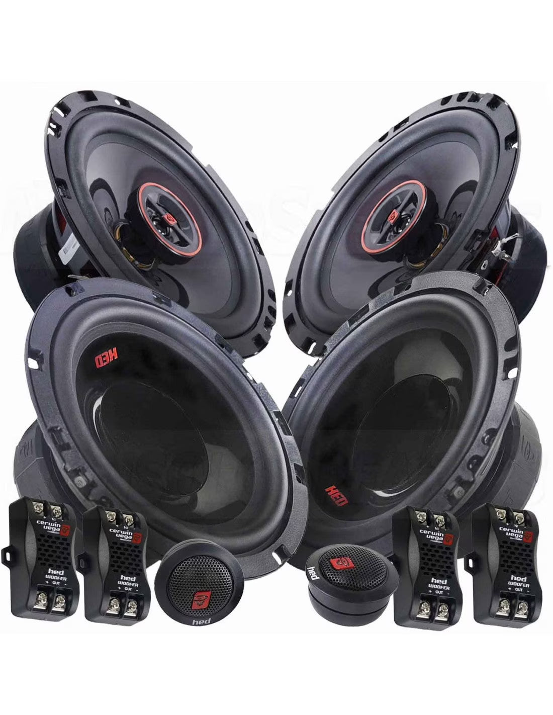 Cerwin Vega H765C + H7652 HED Series 6.5" Component & 6.5" 2 Way Speaker System