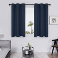Deconovo Blackout Curtains Room Darkening Thermal Insulated Curtain Panels Grommet for Living Room Navy Blue 38 x 45 inch 2 Panels