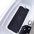 SlipX Solutions Extra Long Vinyl Bath Mat - Solid Black