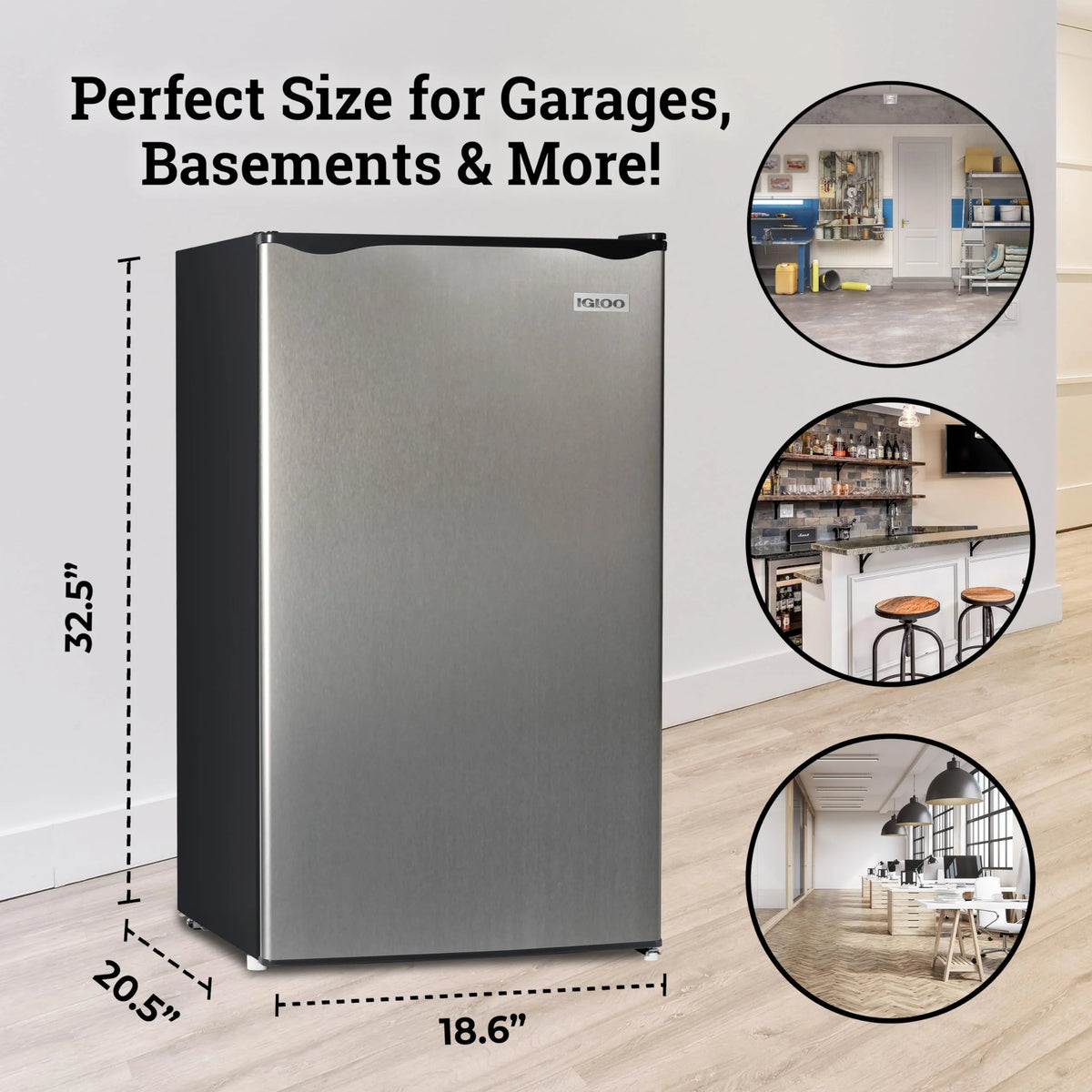 Igloo 3.2 Cu.Ft. Single Door Compact Refrigerator with Freezer