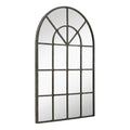 Hamilton Hills Metal Arched Window Mirror Large Wall Mirrors Decorative Piece and Arch Decor 28" x 42"