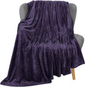 Utopia Bedding Fleece Blanket Throw Size Purple 300gsm Luxury Blanket for Couch