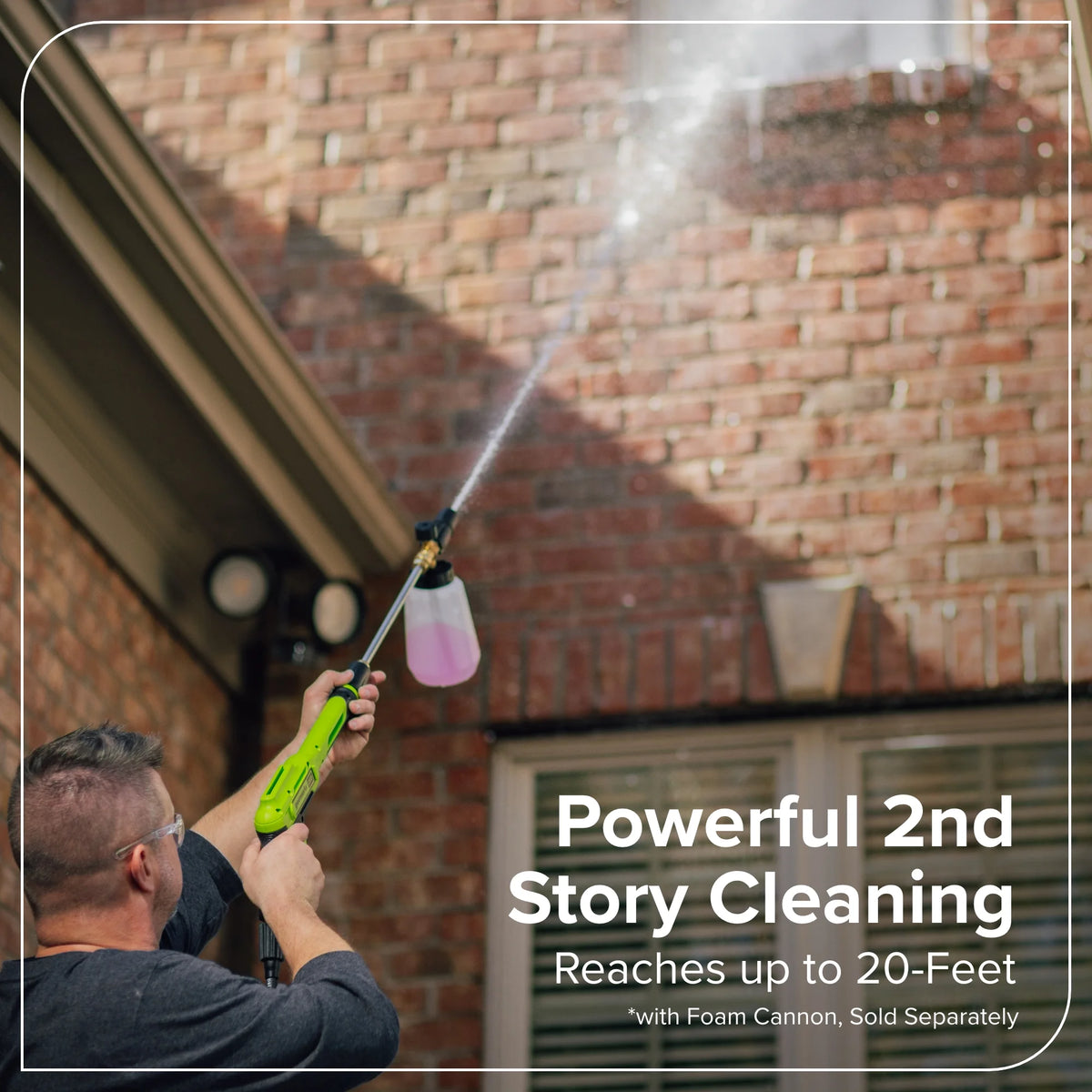 Greenworks Hybrid 60V 3000 MAX PSI at 2.0 GPM MAX Electric Pressure Washer + (2) 5.0ah Batteries & Dual - Port Charger 5128202