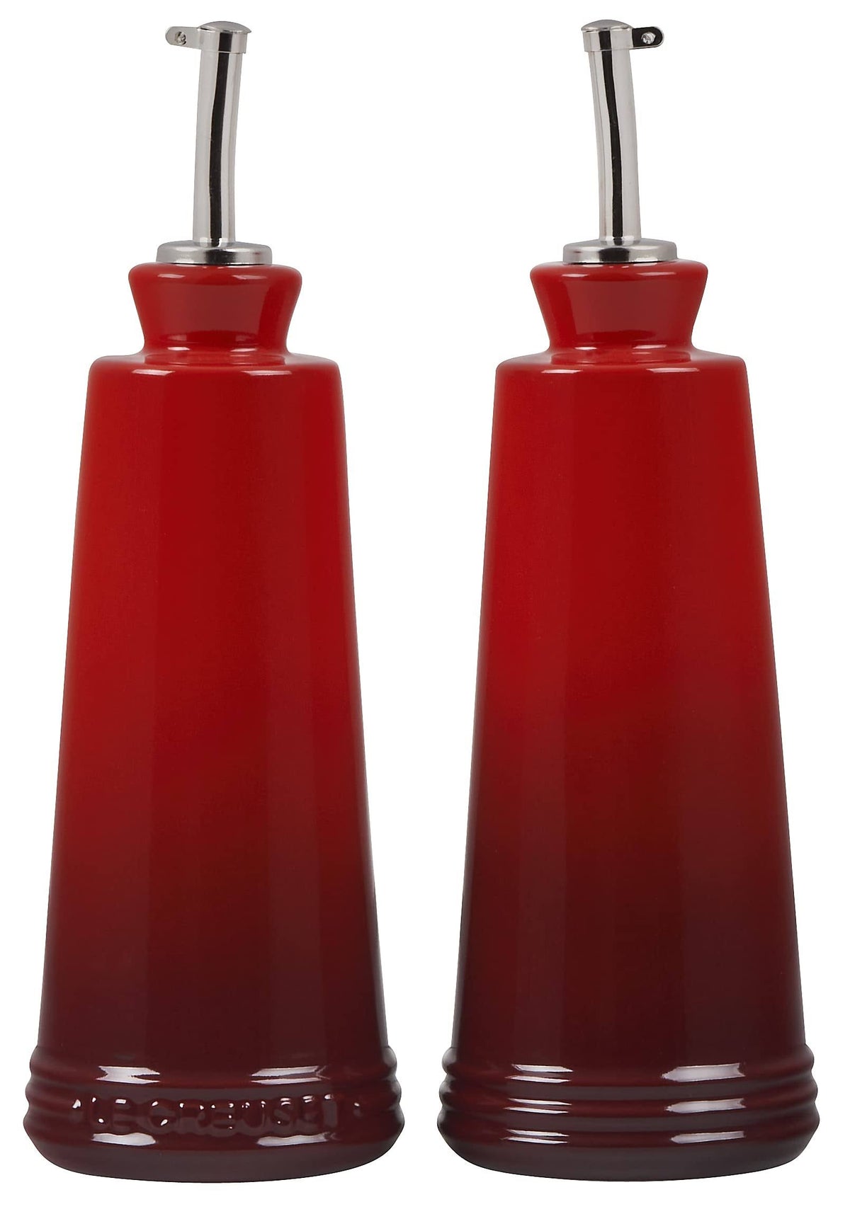 Le Creuset Signature Cerise Oil & Vinegar Set