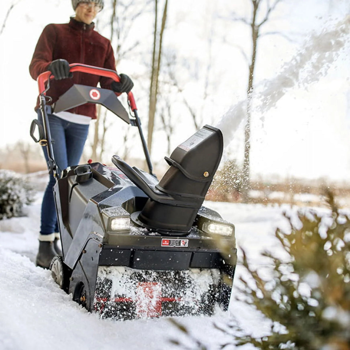 Restored Premium Troy - Bilt Squall 21 In. 123 Cc Single - Stage Gas Snow Blower with E - Z Chute Control Model 123R (Refurbished)