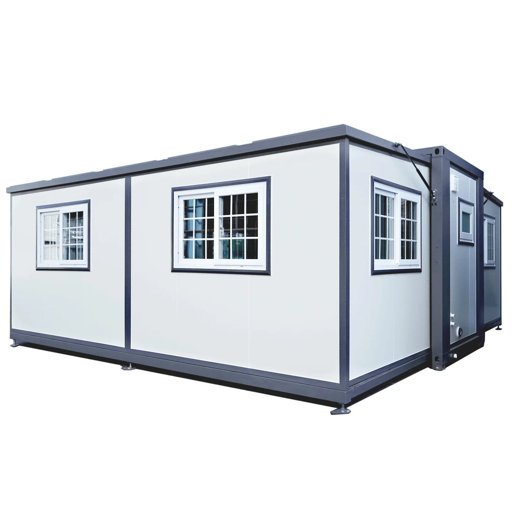 Portable Mobile Expandable Prefab House 15 x 20ft, Exquisitely Designed Modern Villa Prefab House for Live, Work