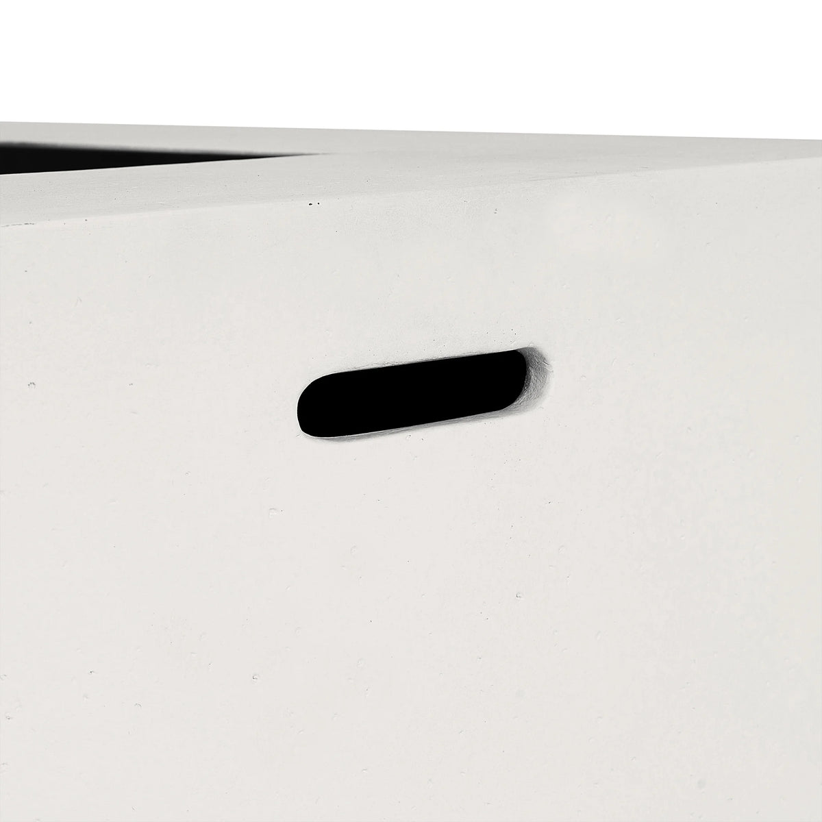 Christopher Knight Home Modern Outdoor 56" Rectangular Propane Fire Pit, 50, 000 BTU, White MGO, (No Tank Cover)