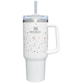 Stanley 40oz Adventure Stainless Steel Quencher Tumbler - Terrazzo Pearlescent, White