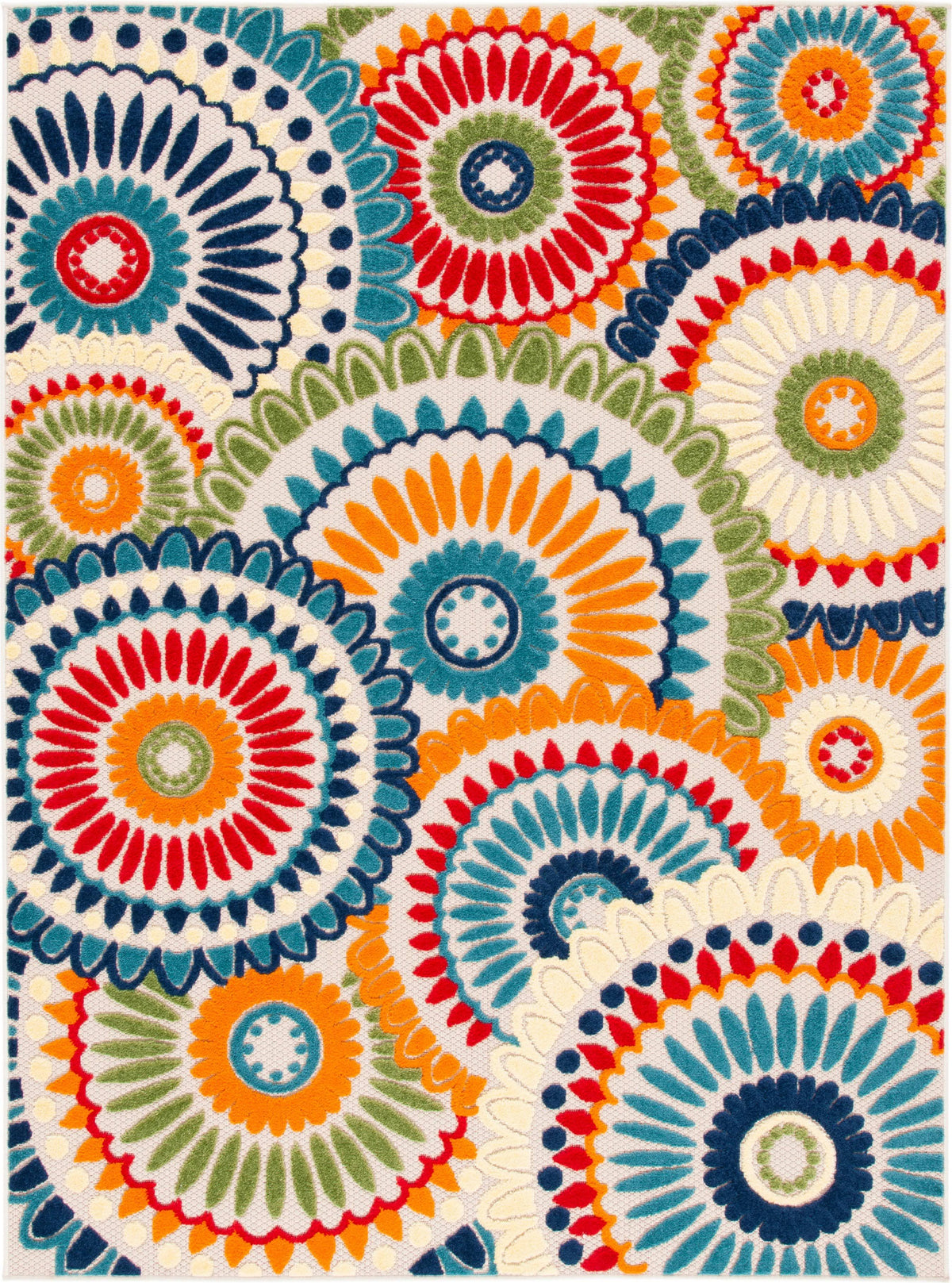 Safavieh Cabana 382 Rug, CBN382, Blue / Ivory / 2'-2" x 5'