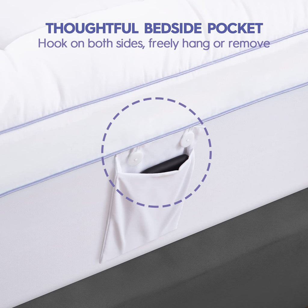 ABENE 3 Inch Dual Layer Memory Foam Mattress Topper