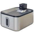 PawHut Automatischer Katzentrinkbrunnen aus Edelstahl 5L, leise, Wasserdispenser für Katzen mit 3-Stufen-Filter USB-Ladegerät, Silber