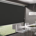 Joydeco Extra Wide Blackout Fabric Roller Window Blinds 70 inch,Black Thermal Roller Shades Insulated UV Protection for Home Office Bedroom, 70" W x