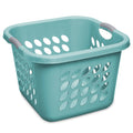 Sterilite 1.5 Bushel Ultra Teal Splash Square Laundry Basket, Green