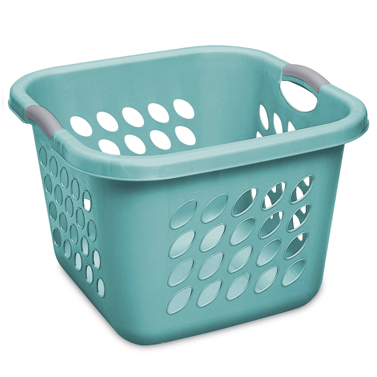 Sterilite 1.5 Bushel Ultra Teal Splash Square Laundry Basket, Green