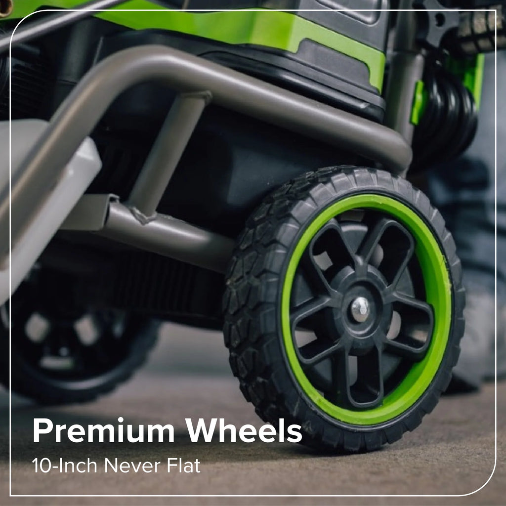 Greenworks Hybrid 60V 3000 MAX PSI at 2.0 GPM MAX Electric Pressure Washer + (2) 5.0ah Batteries & Dual - Port Charger 5128202