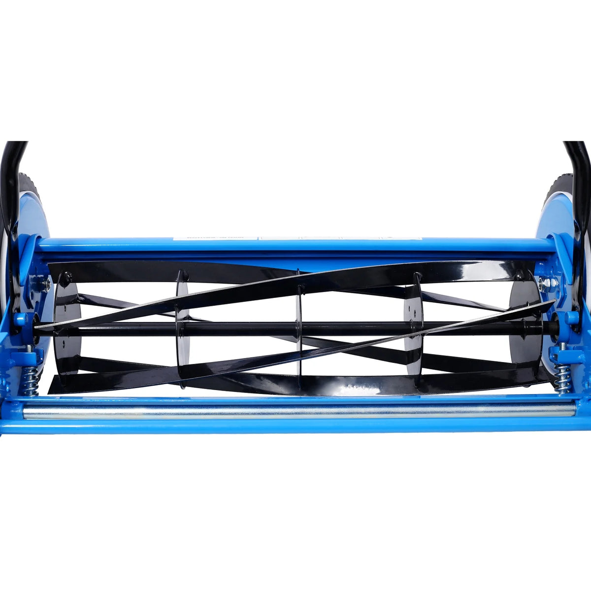 20 - Inch 5 - Blade Push Reel Lawn Mower with Grass Catcher 4 WHEELS BLUE COLOR