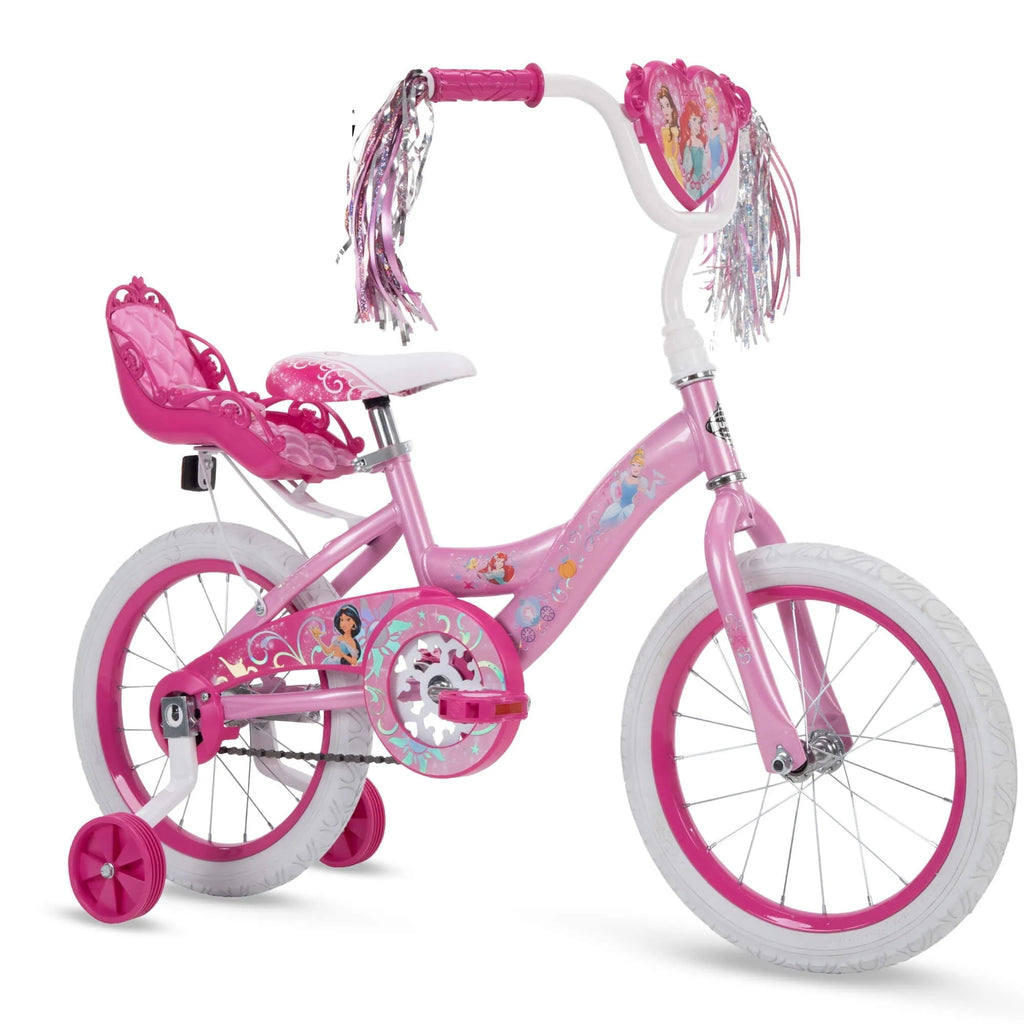 Princess Girls' 16" Sidewalk Bike with Training - Wheels by Huffy, Pink