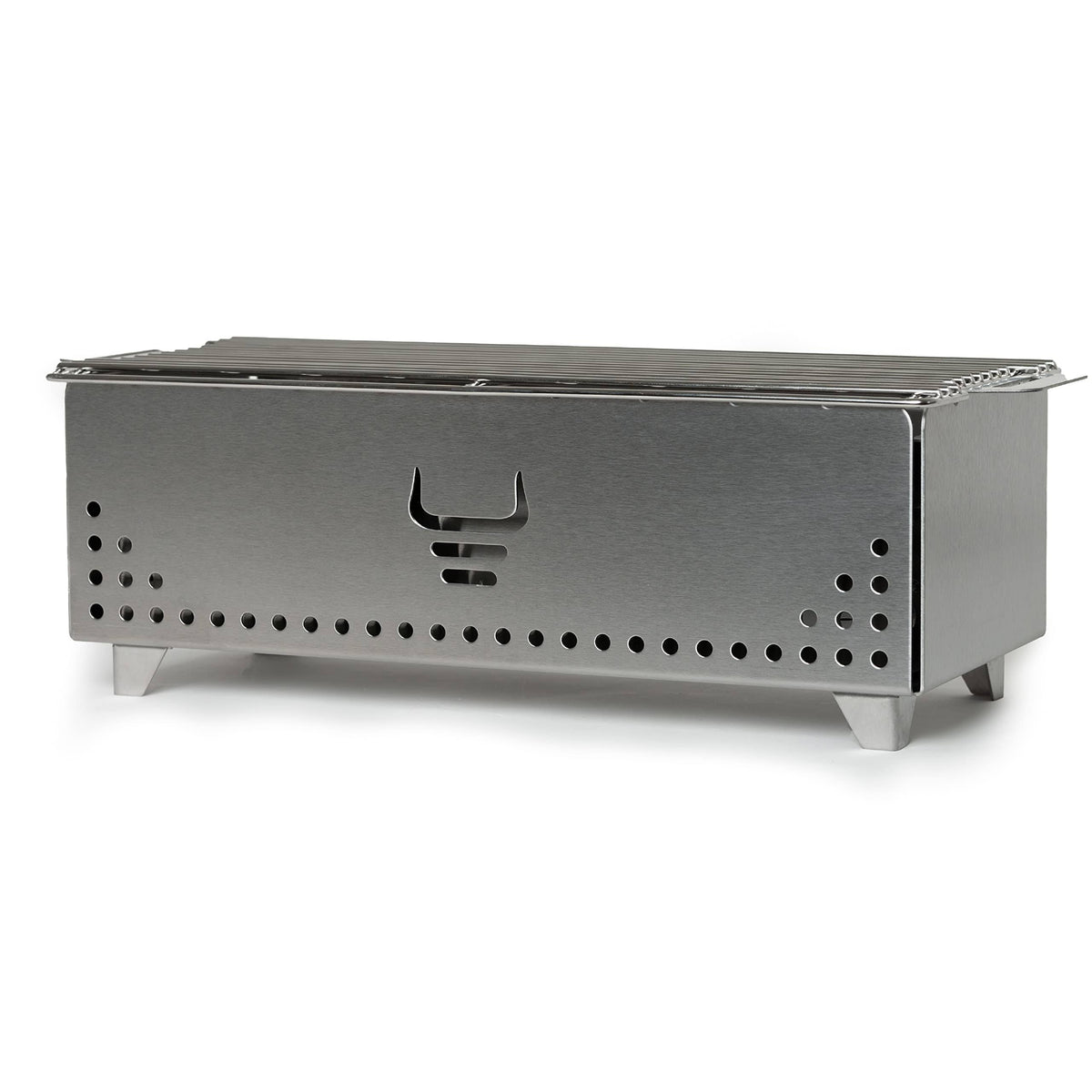 Yak Charcoal Grill, Brushed Steel