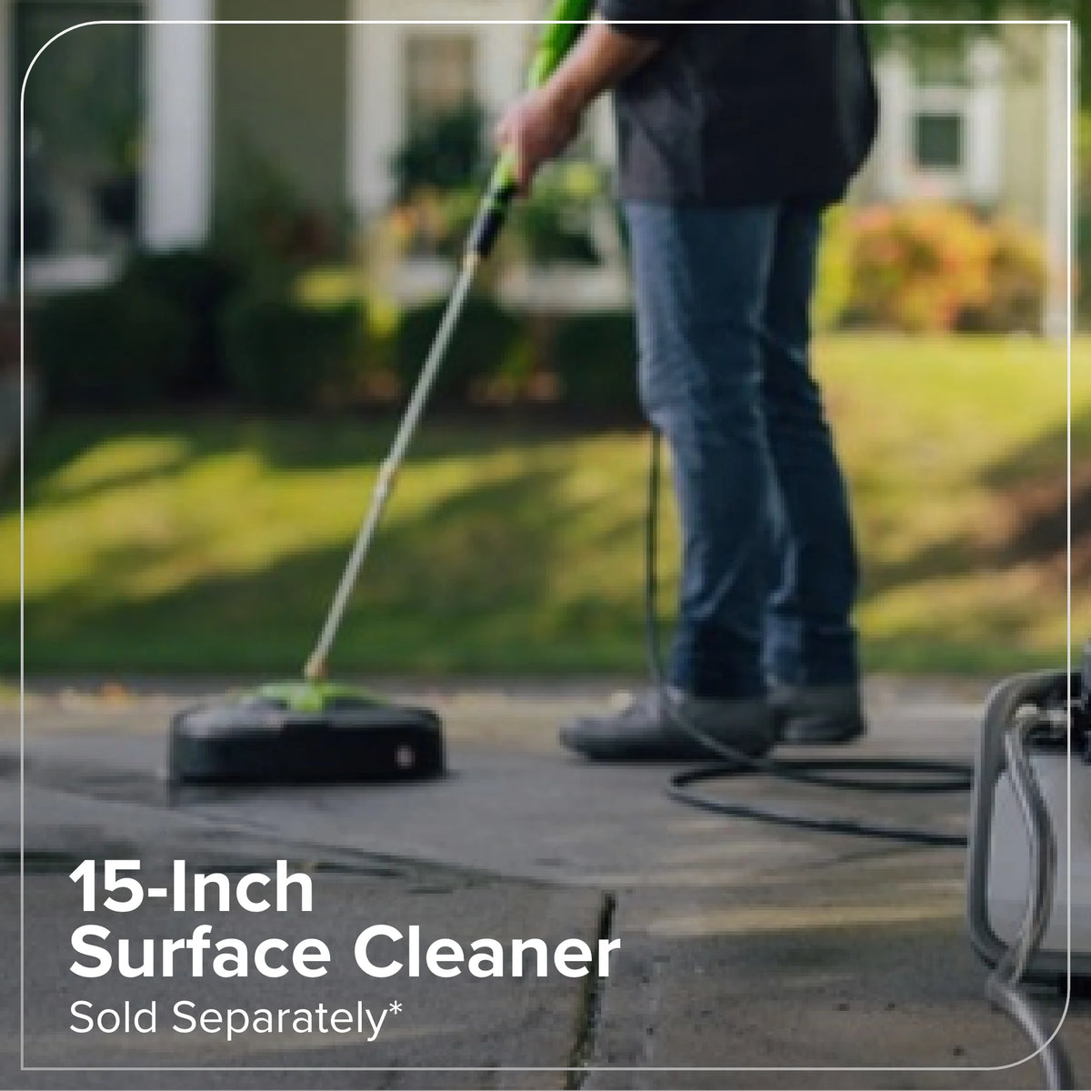 Greenworks Hybrid 60V 3000 MAX PSI at 2.0 GPM MAX Electric Pressure Washer + (2) 5.0ah Batteries & Dual - Port Charger 5128202