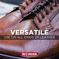 Weiman Leather Cleaner and Conditioner for Furniture - 12 Ounce - 2 Pack - Ultra Violet Protection Help Prevent Cracking or Fading of Leather