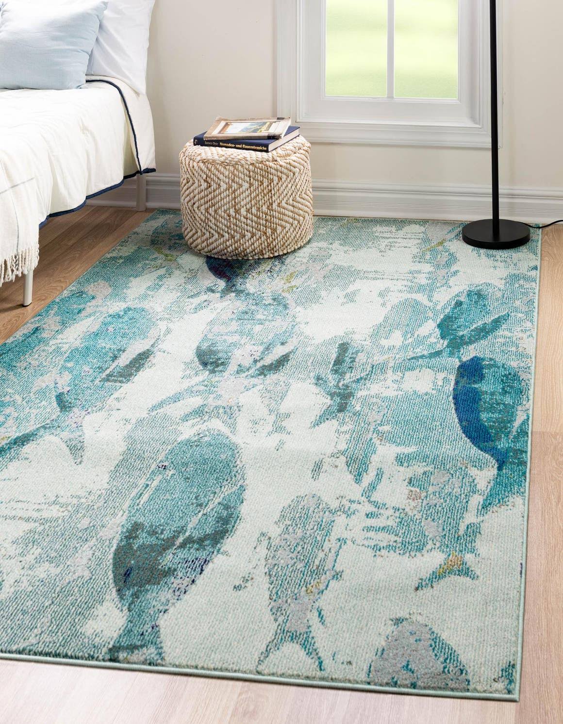 Unique Loom Marooned Positano Area Rug (5' x 8' - Light Blue)