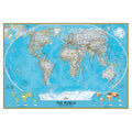 National Geographic Classic Political World Map Mural