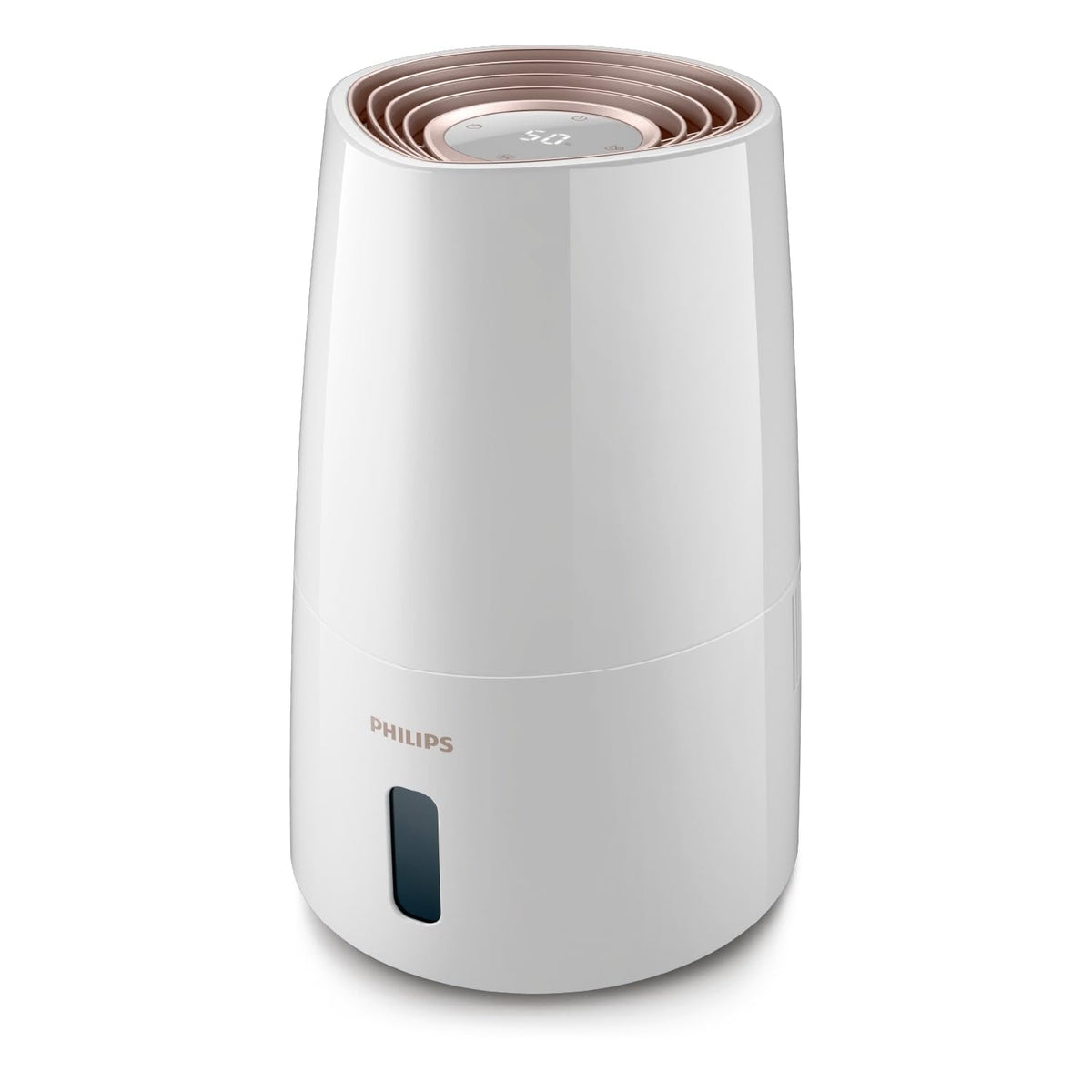 Philips HU2718/10 2000 Series Luftbefeuchter 2L – NanoCloud, 200ml/h, 32m², 3 Stufen, 15h, Schwarz/Kupfer