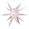 30" Aurora Superstar TM LED Fold-Flat White Moravian Star Light, Outdo