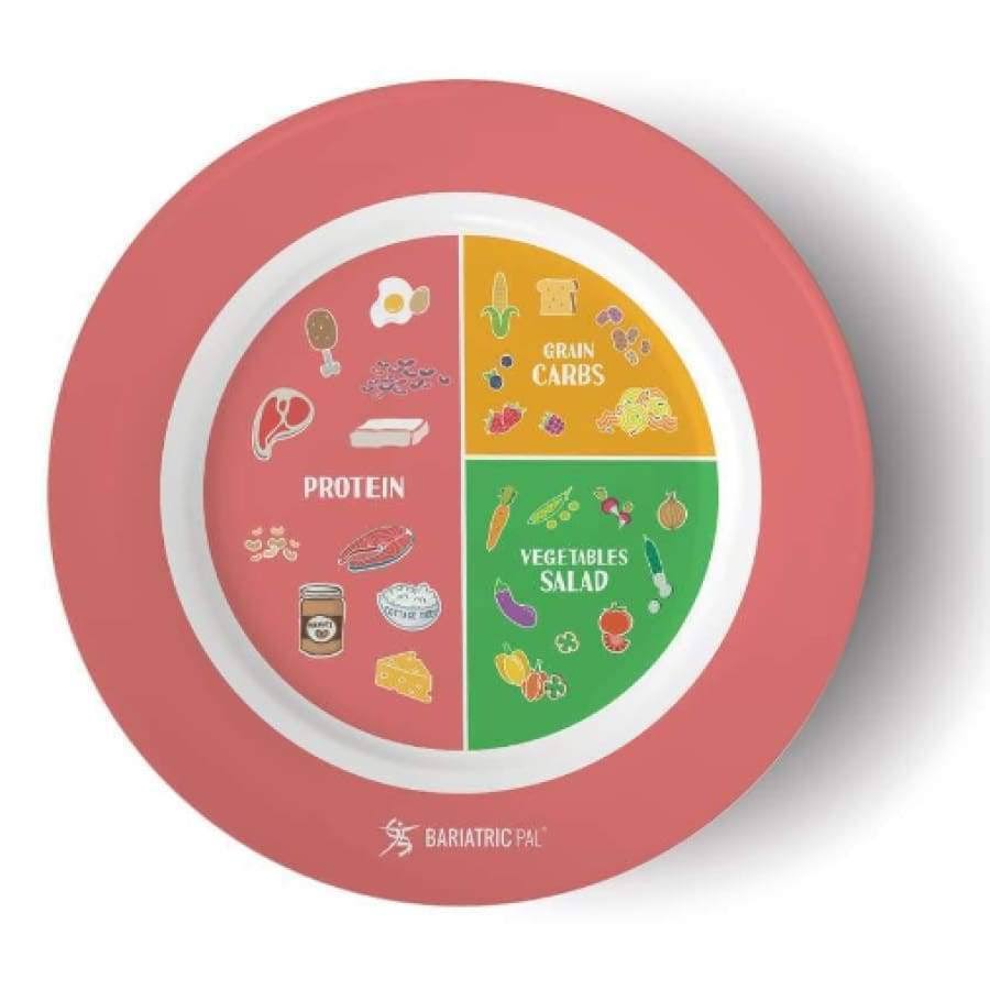 Bariatric Portion Control Plate by BariatricPal 2.0 - Pink, One Pack