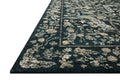 Rifle Paper Co. x Loloi 5'3" x 7'8" Navy Laurel Peacock Garden (LAU-05) Area Rug