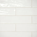 Bedrosians Marin 2.5" x 10" Ceramic Wall Tile, Pearl White (28-Pack, 5.09 SF)