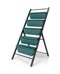 Costway 5-Tier Vertical Garden Planter Box Elevated Raised Bed w/5 Container Green