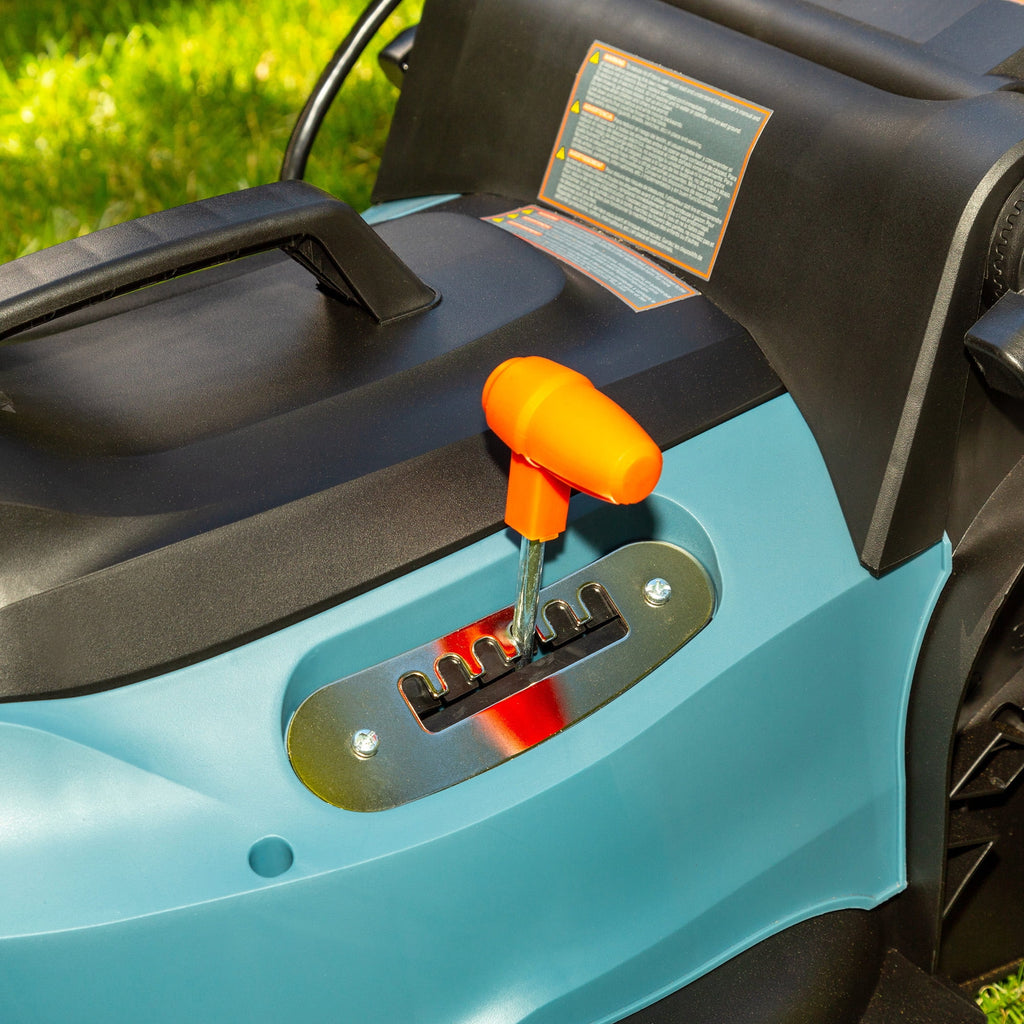 SENIX 40V Brushless 18in Deck Battery Lawn Mower, 17in Cutting Blade, 2 - in - 1 Mulching & Bagging Cordless Push Mower, 6 - Position Adjustment, LPPX2 - M5