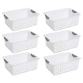 Sterilite 1624 - Medium Ultra Basket, White - Case of 6