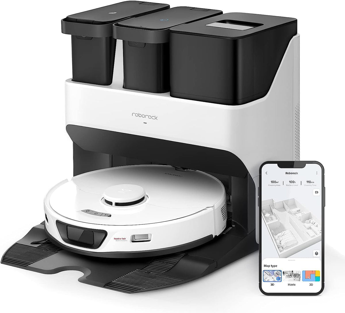 Roborock S7 Max Ultra, 5500 Pa, Selbstreinigung & App-Steuerung