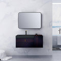 20 in. W x 28 in. H Rectangular Aluminum Framed Wall Mount Bathroom Vanity Mirror in Black