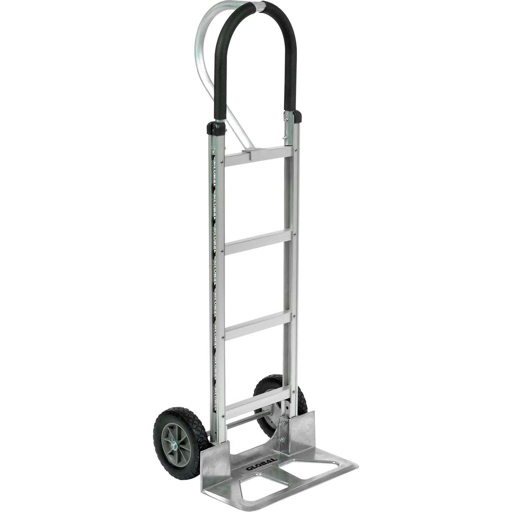 Aluminum Hand Truck Loop Handle, Mold - on Rubber Wheels