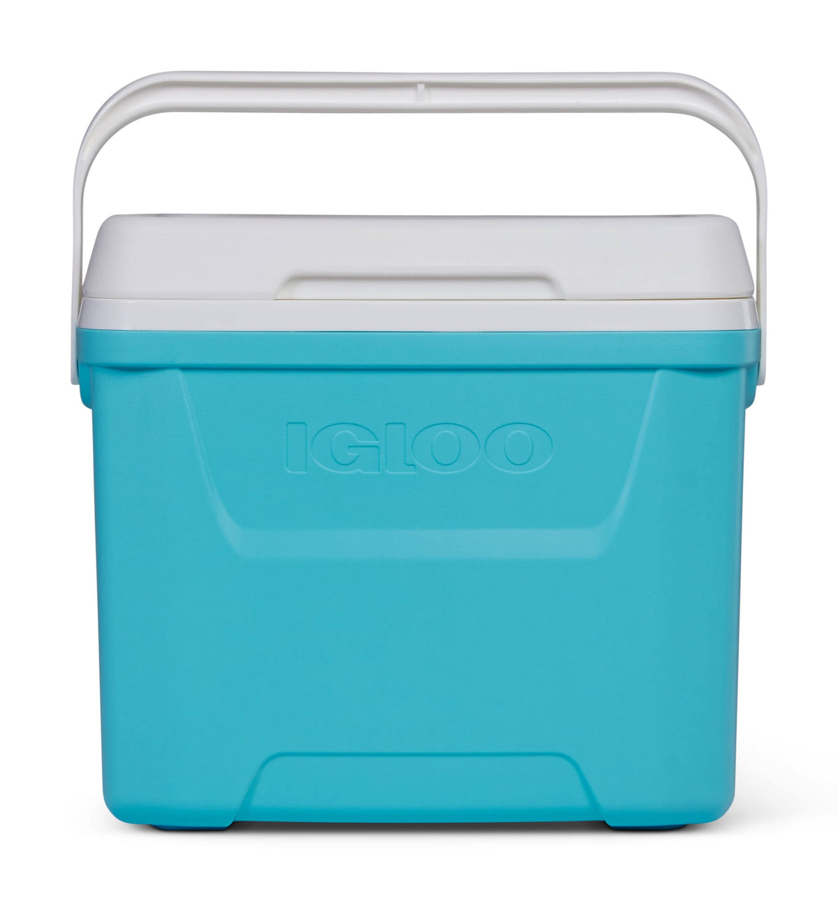 Igloo 28 qt. Laguna Hard-Sided Ice Chest Cooler, Aqua Blue and White
