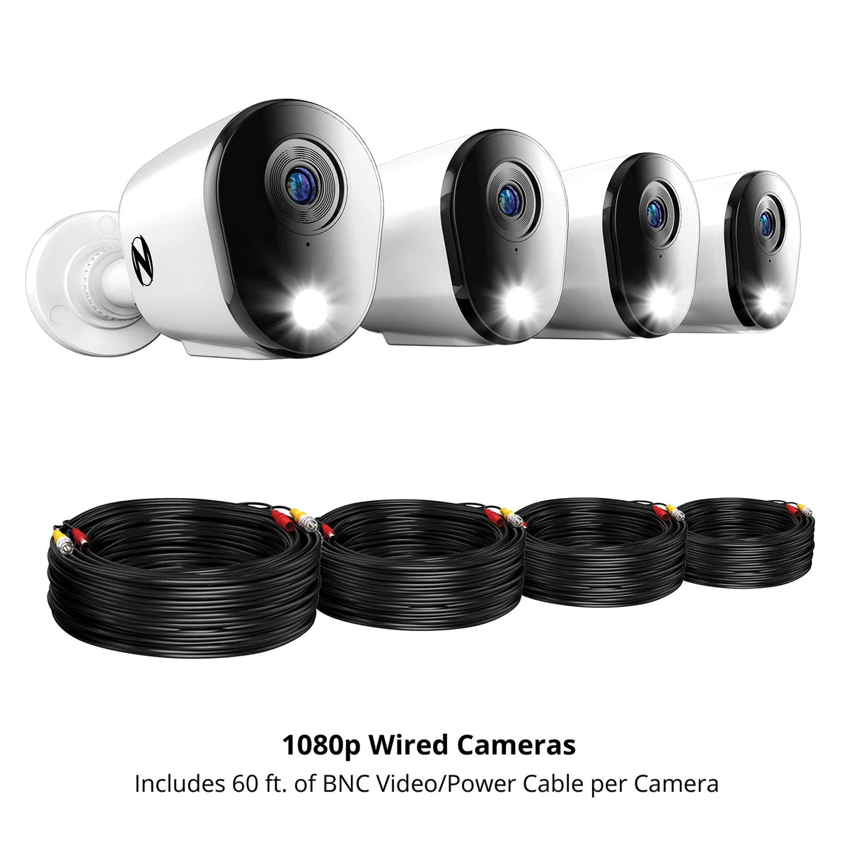 Night Owl? 2 - Way Audio 12 Channel DVR Security System with 1TB Hard Drive and 4 Wired 1080p Deterrence Cameras