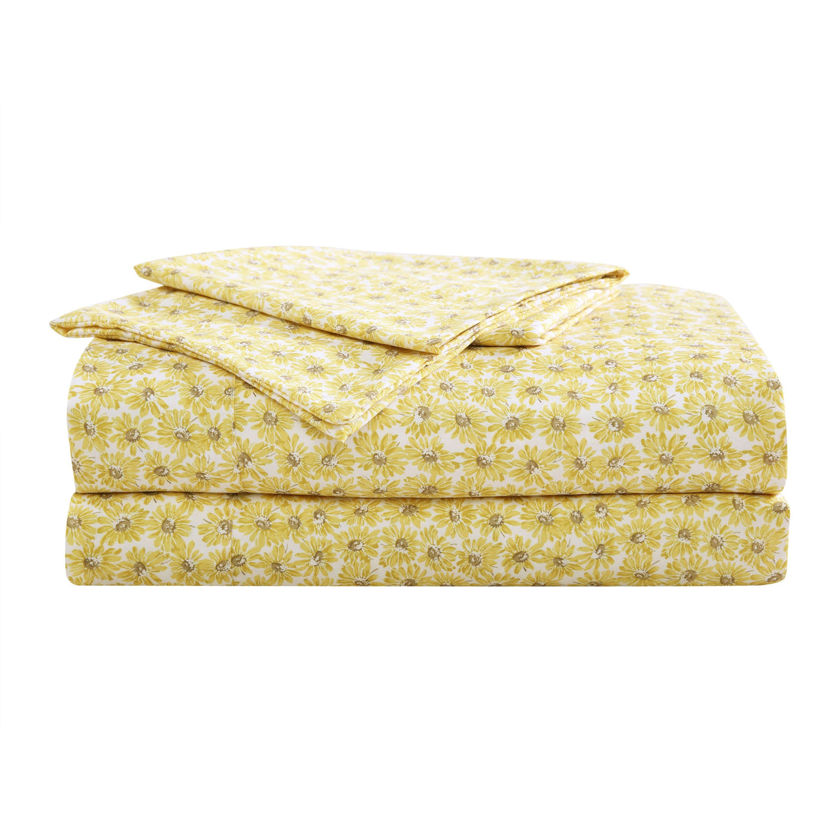Betsey Johnson Sunflower Field Yellow King Sheet Set