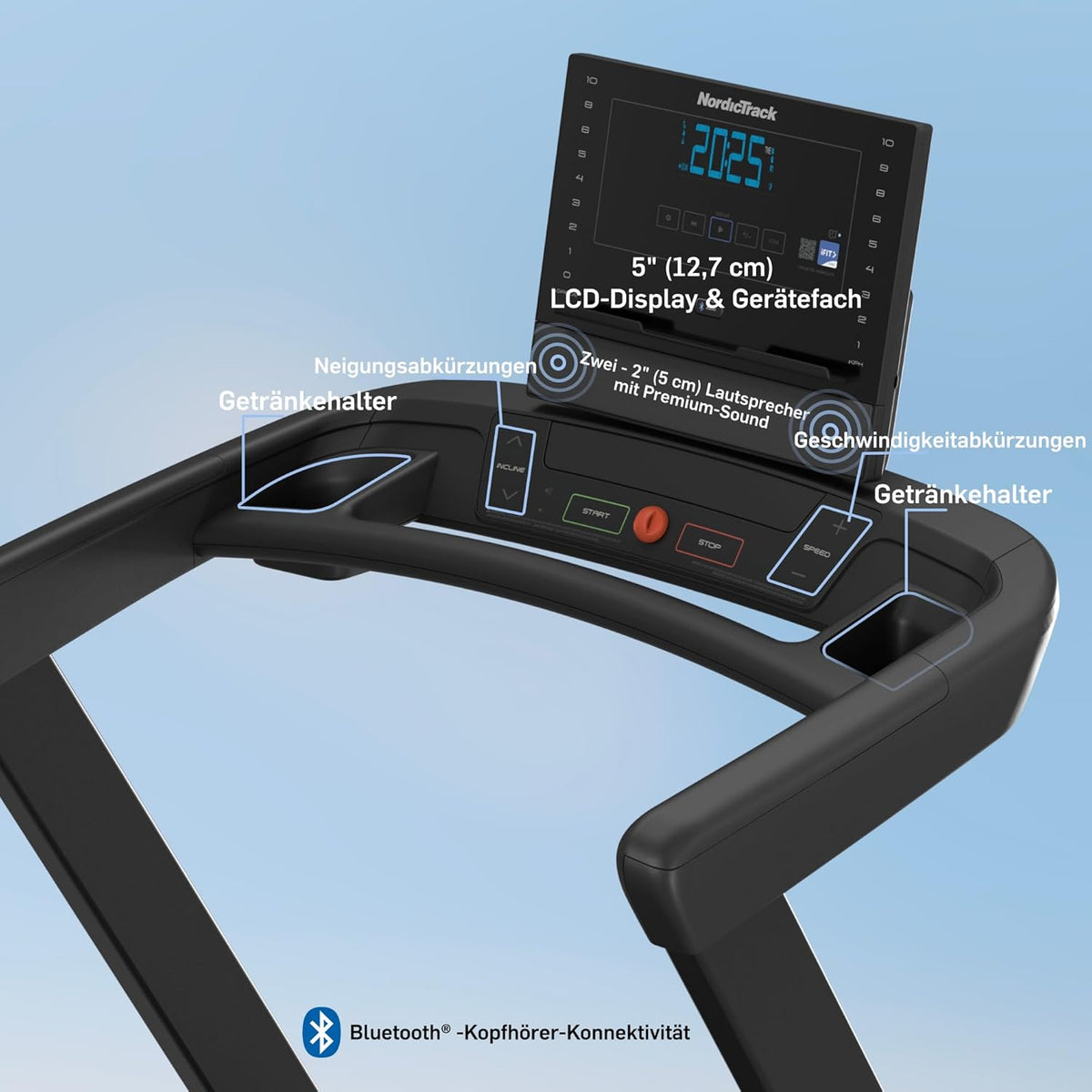 NordicTrack T-Serie: Laufband mit Steigung, Bluetooth & 136 kg Tragkraft ✨