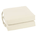 Blazing Needles Indoor 16" x 16" Twill Chair Cushion, Natural