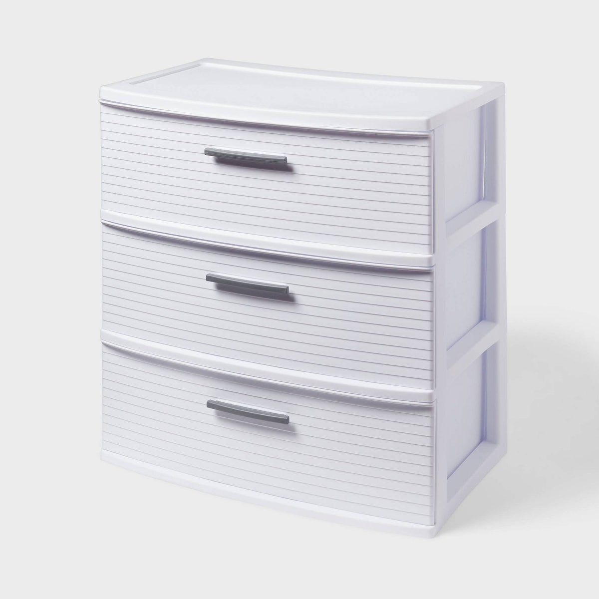 3 Drawer Wide Tower White - Brightroom