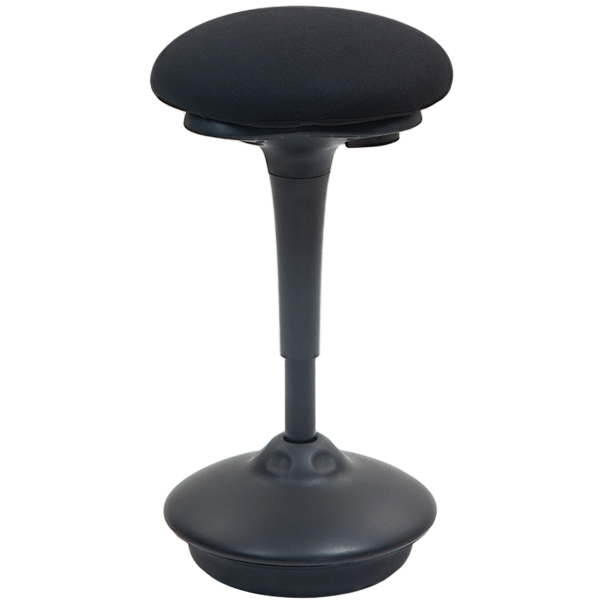 HOMCOM Stehhocker ergonomischer Schwenksitz 360° großer Standfuß 36 x 36 x 70-90 cm schwarz
