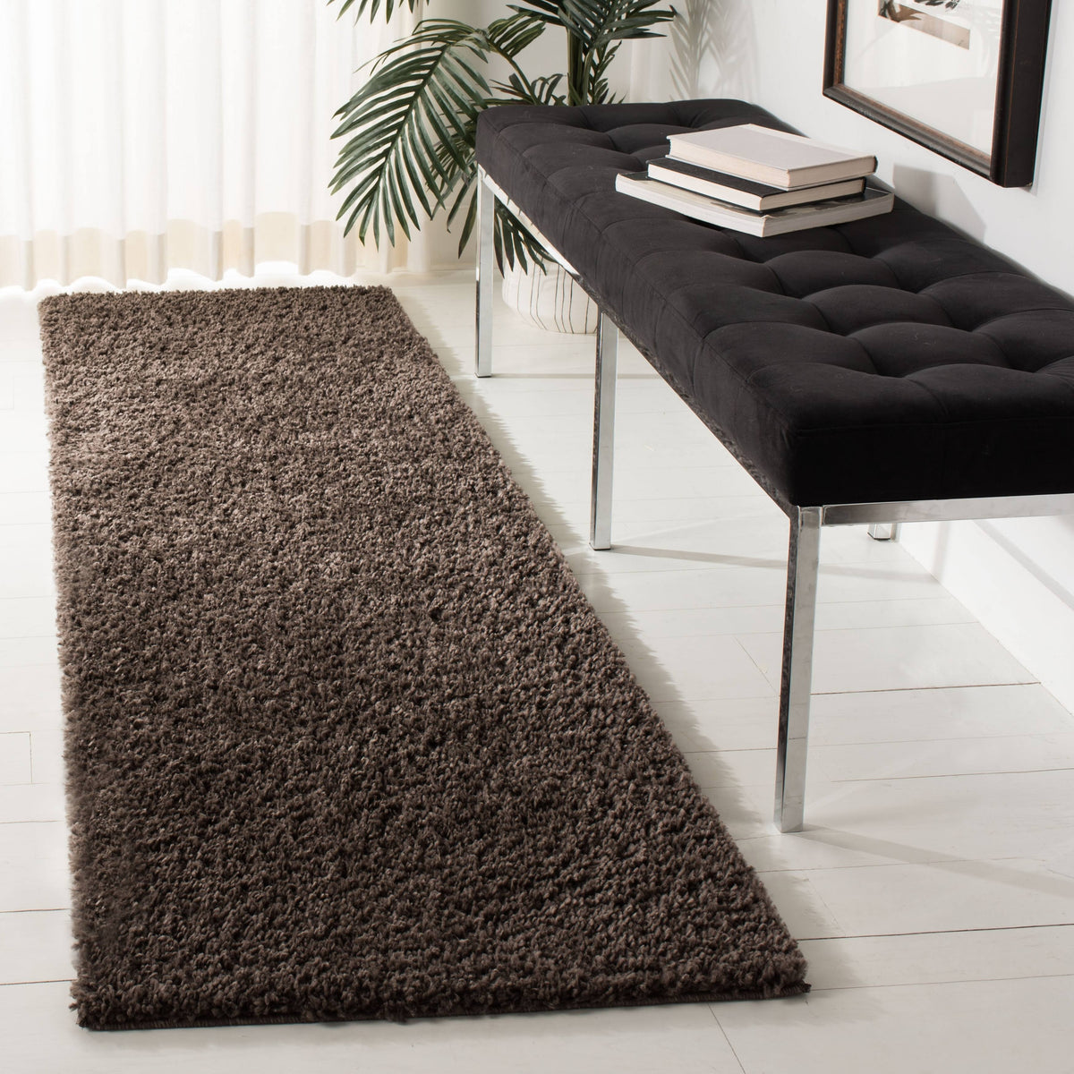 Safavieh August Shag Collection AUG900T Brown Rug - 2' 3" x 6'